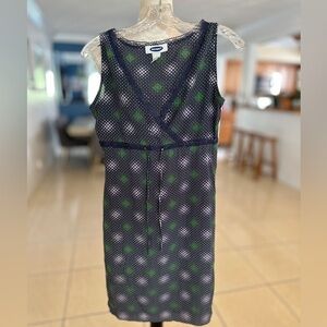 Old Navy Purple and Green Sheath Midi Dress